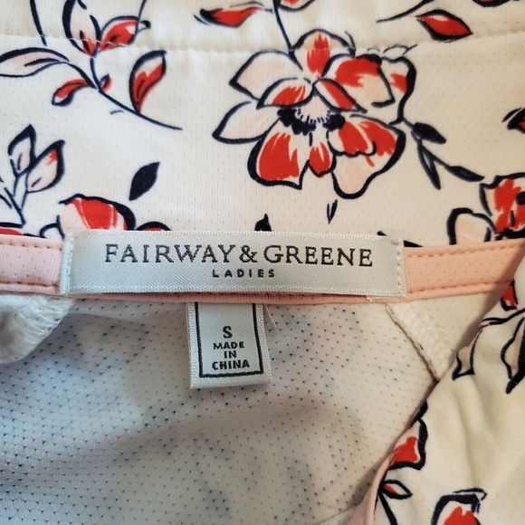 FAIRWAY & GREENE Wesley Pullover Floral Print/Style L12229 Sz. Small Activewear - Picture 6 of 10